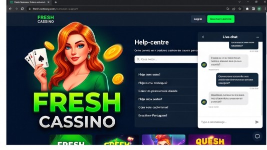 Qualidade do Fresh Cassino suporte