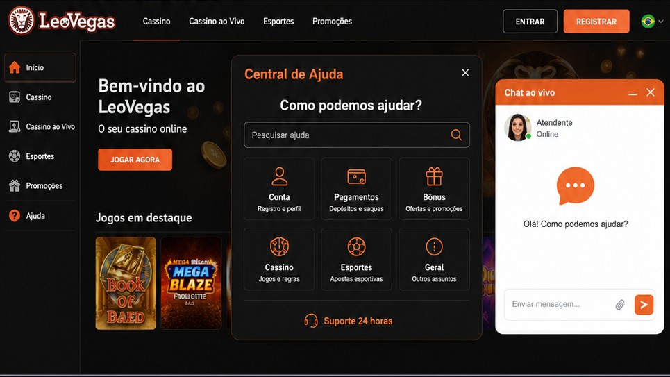 Qualidade do LeoVegas suporte